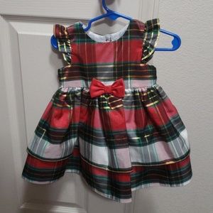 Holiday dress red and green